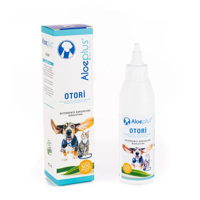 confezione di aloeplus otorì utili per l'igiene orale dei cani e gatti