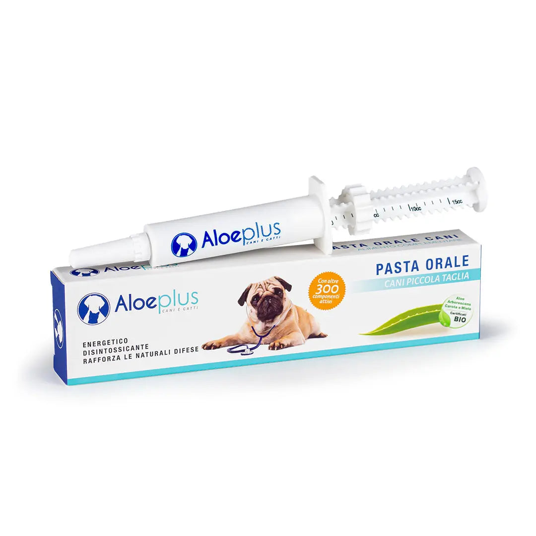 AloePlus Pasta Orale cani adatto a migliorare le difese immunitarie dei cani