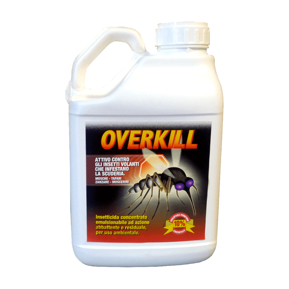OVERKILL 5L  - antiparassitario ad azione insetticida per ambienti - Sarda Zootecnica