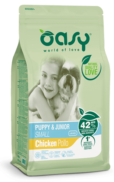 OASY DRY DOG PUPPY & JUNIOR SMALL POLLO - Alimento completo per cuccioli di taglia piccola - Sarda Zootecnica