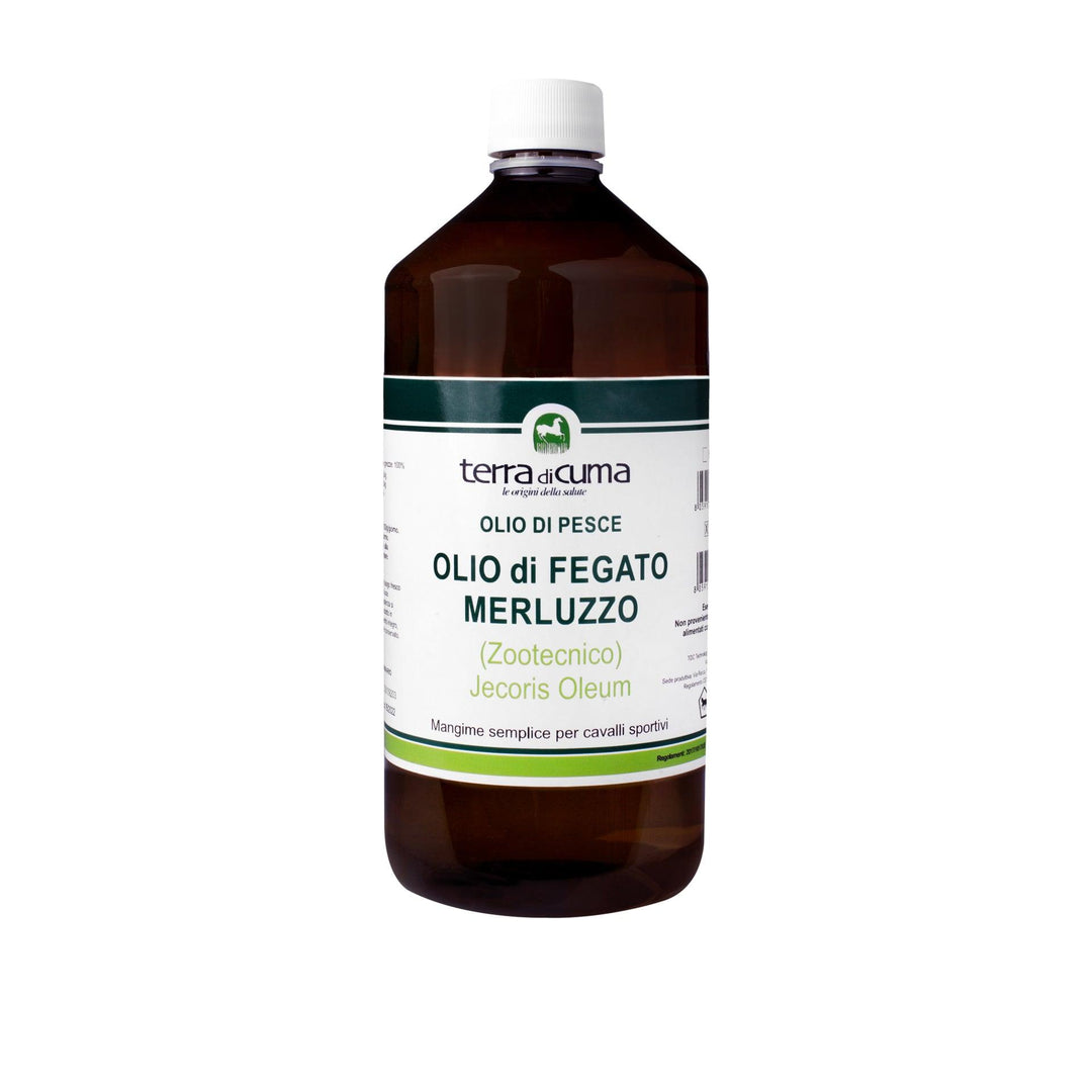 OLIO DI FEGATO DI MERLUZZO  1 lt – Integratore completo per animali - Sarda Zootecnica