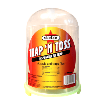 TRAP 'N TOSS - Trappola per mosche usa e getta con attrattivo incluso