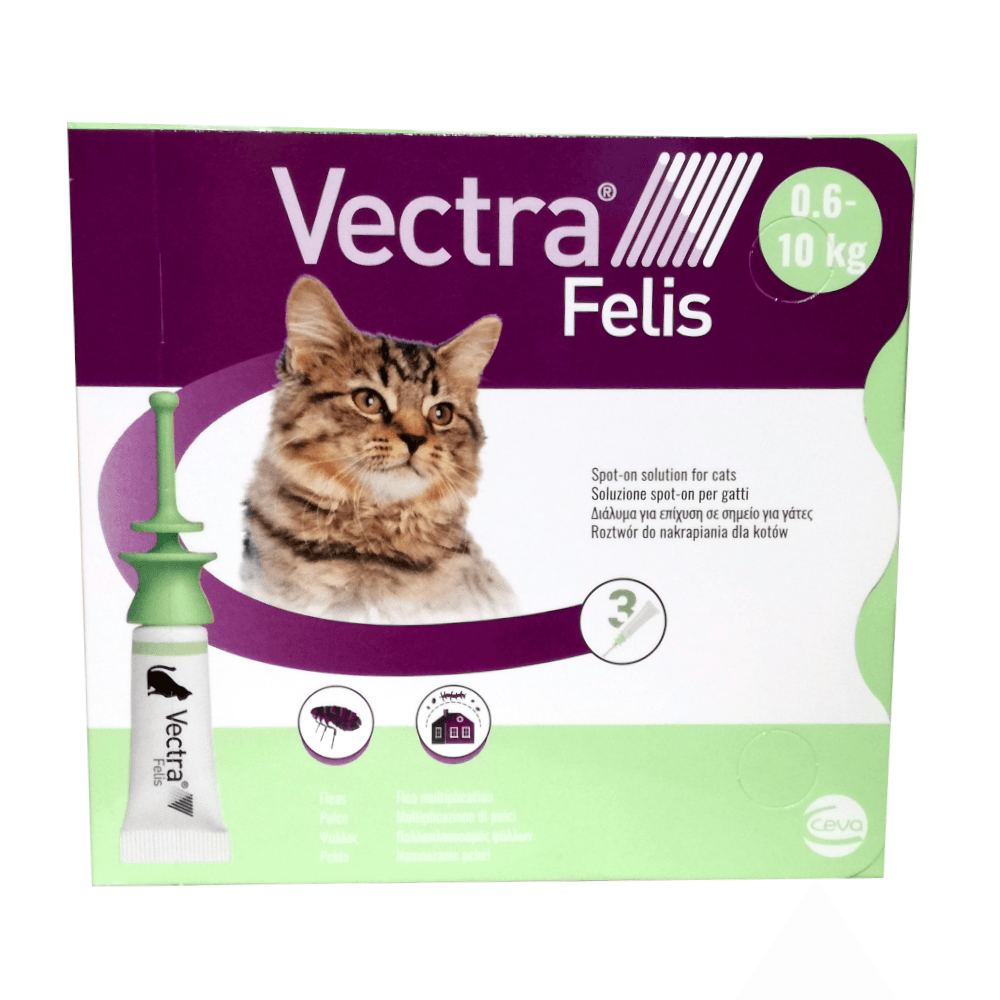 VECTRA 3D FELIS (3 pipette) – Efficace contro pulci e dermatite allergica nei gatti - Sarda Zootecnica