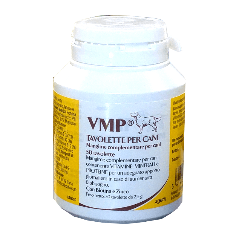 VMP COMPRESSE (50 cpr) – Mangime complementare per cani - Sarda Zootecnica