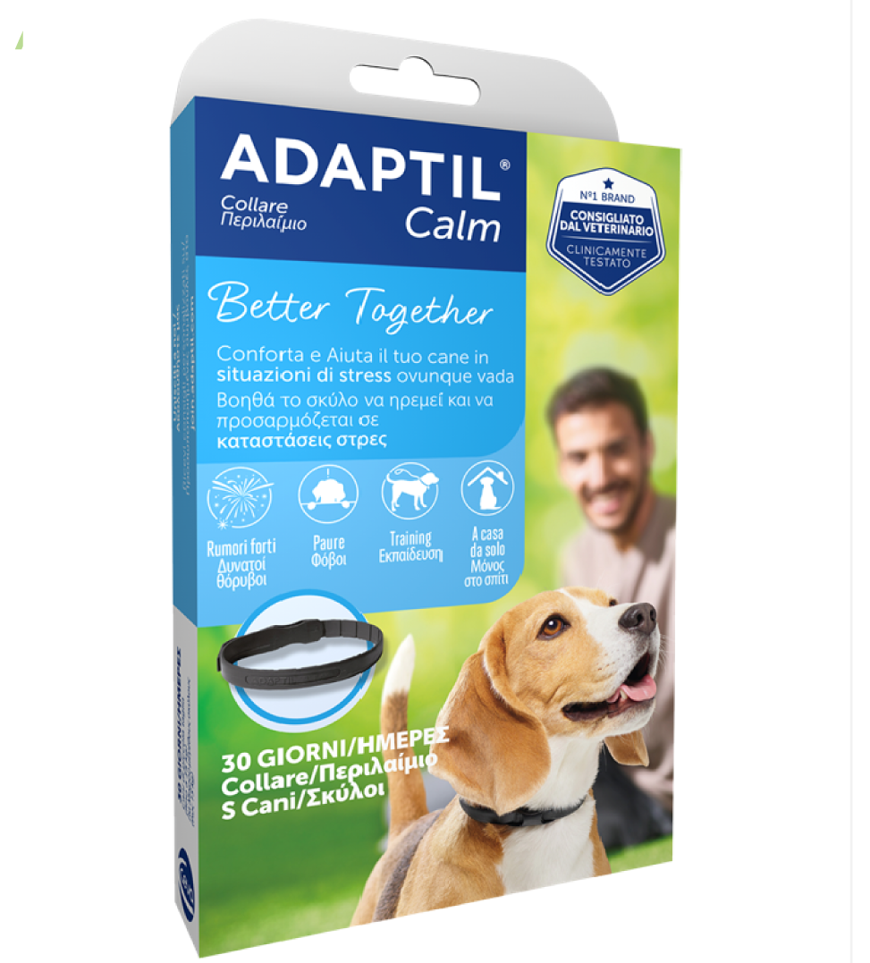 Collare Adaptil Calm taglia S ottimo per aiutare il cane nelle situazioni di stress - Sardazootecnica