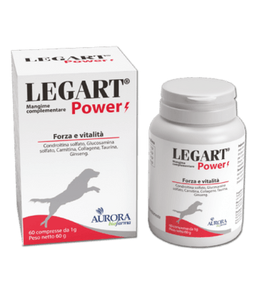 LEGART POWER 60 cpr - mangime complementare per ridare tono ed energia al cane  - Sarda Zootecnica