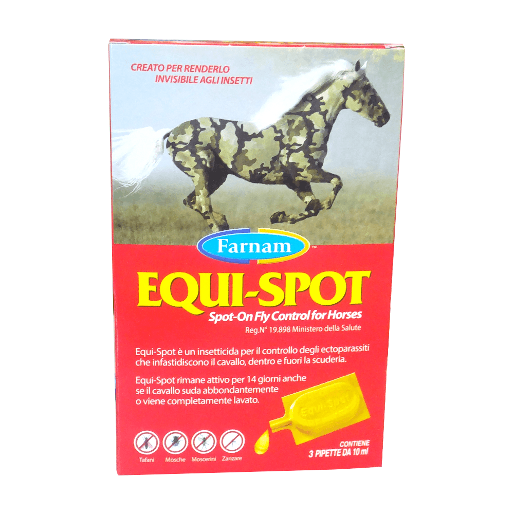 EQUI-SPOT 3 pipette – Antiparassitario e insetticida per cavalli - Sarda Zootecnica