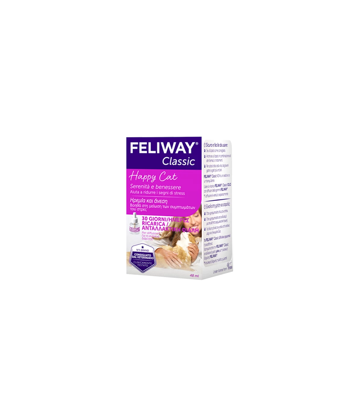 FELIWAY CLASSIC (ricarica 48 ml) – Per gatti che stanno in casa