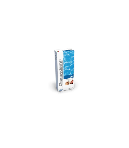 CLOREXYDERM OTO (150 ml) – Detergente auricolare alla clorexidina per cani e gatti