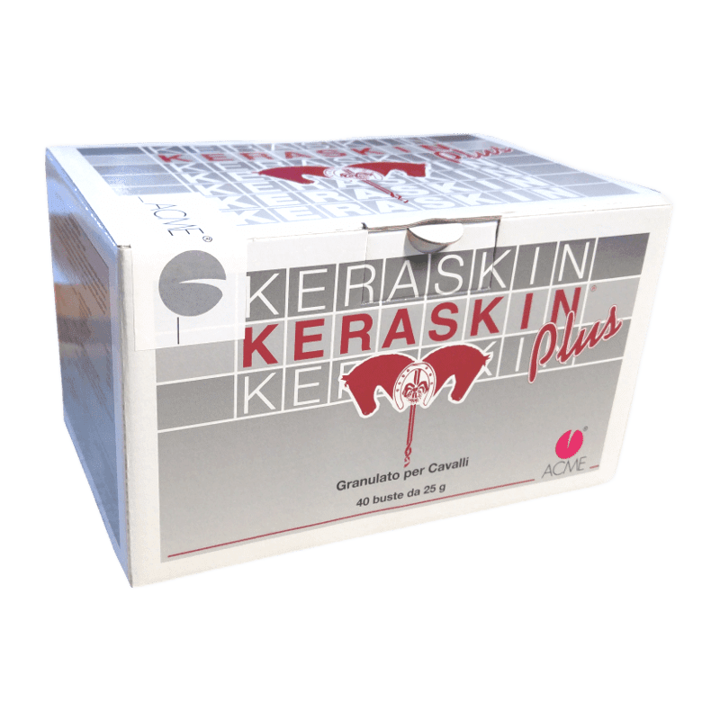 Keraskin plus 40 buste 35g - aiuta l'accrescimento dello zoccolo e infoltisce il mantello - Sarda Zootecnica