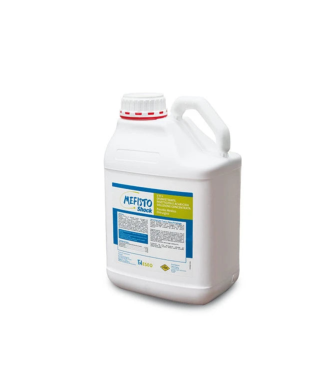 Mefisto 5l disinfettante per superfici in allevamenti di polli e suini