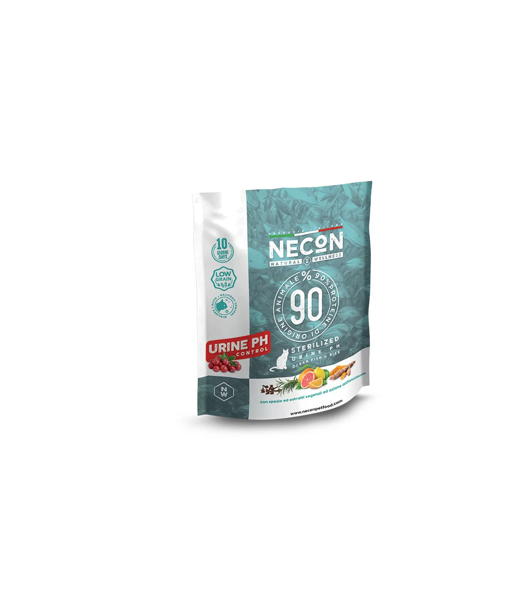neon sterilized urine ph pesce e riso 400 g alimento per la salute del tratto urinario del tuo gatto sterilizzato 
