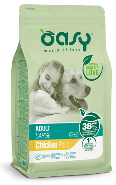 OASY DRY DOG ADULT LARGE POLLO - Alimento completo  per cani di taglia grande o gigante