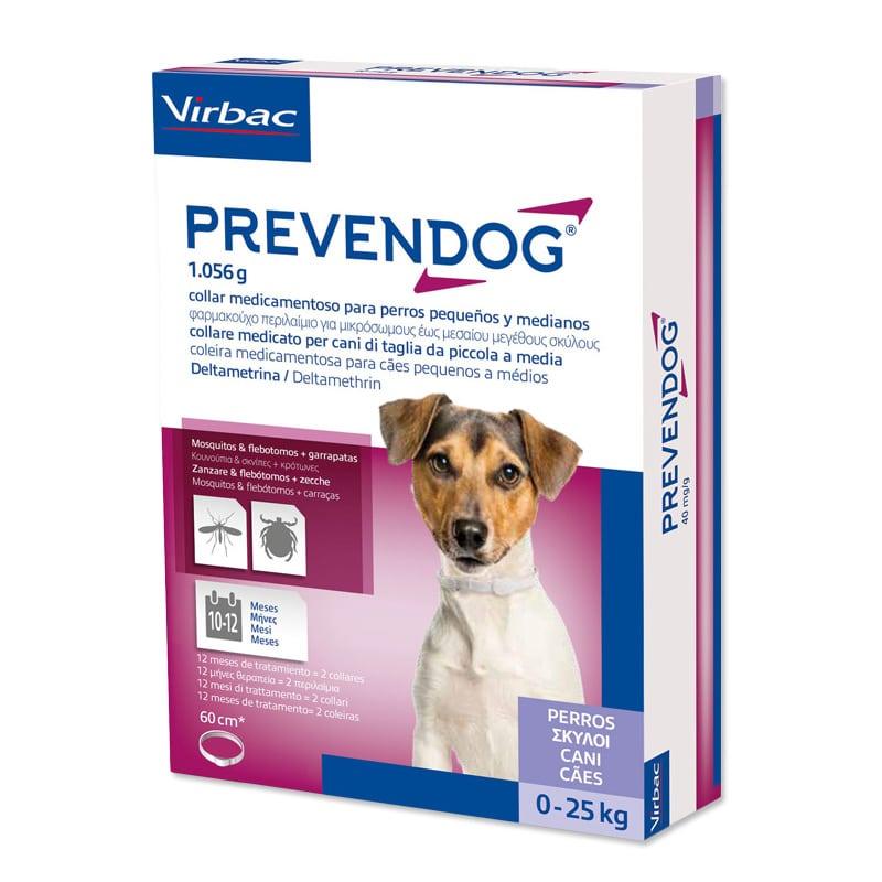 PREVENDOG COLLARE antiparassitario da 60 cm  per cani contro pulci, zecche, filebotomi