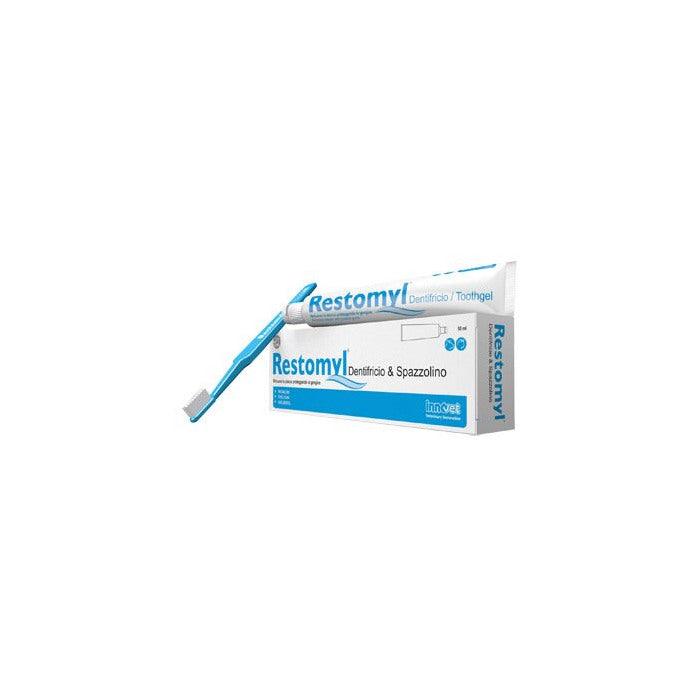 RESTOMYL DENTIFRICIO E SPAZZOLINO (50 ml) – Per la pulizia dei denti di cani e gatti - Sarda Zootecnica