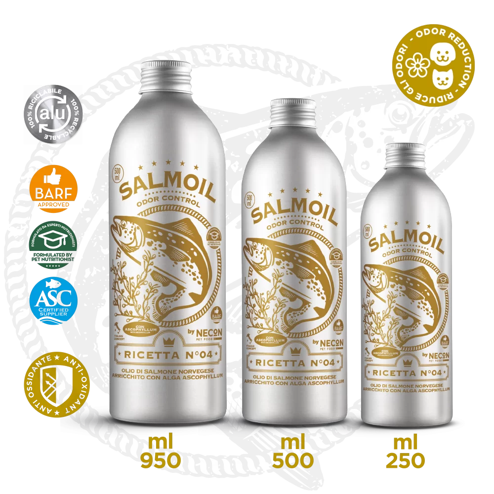 Diversi formati del prodotto necon salmoil ricetta 4