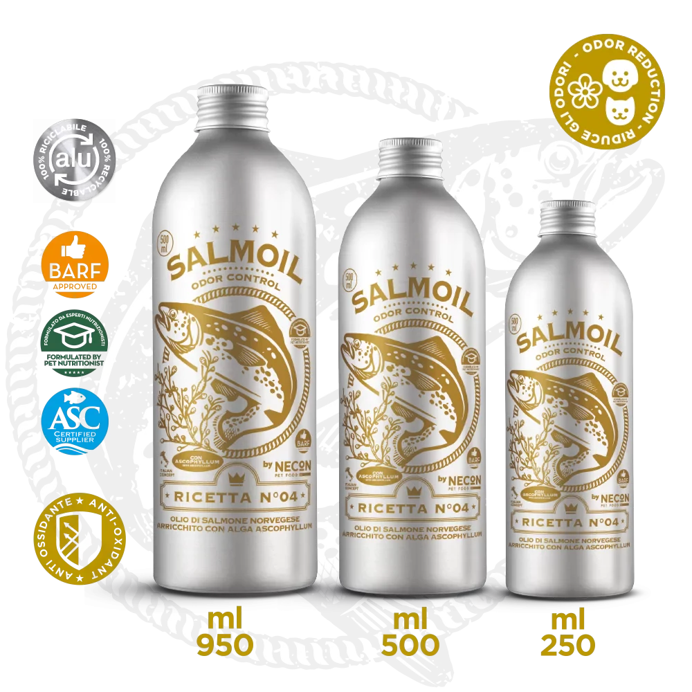 Diversi formati del prodotto necon salmoil ricetta 4