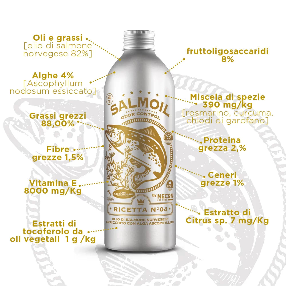 elenco delle varie componenti di necon salmoil ricetta 4