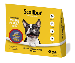 SCALIBOR PROTECTOR BAND 48 cm – Collare antiparassitario cani taglia piccola e media - Sarda Zootecnica