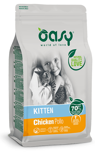 OASY KITTEN  CAT POLLO 1,5 KG  - Alimento completo per gattini e gatte in gravidanza - Sarda Zootecnica